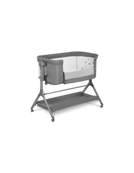 BN-LO-LEONIE_PLUS_GREY_STONE,Lionelo - Patut co-sleeper Leonie Plus, Pliabil, Cu sistem de leganare, Cu setare unghiulara, Regla