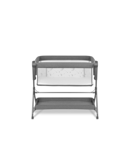 BN-LO-LEONIE_PLUS_GREY_STONE,Lionelo - Patut co-sleeper Leonie Plus, Pliabil, Cu sistem de leganare, Cu setare unghiulara, Regla