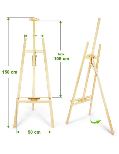 Sevalet pictura - inaltime reglabila maxim 150 cm