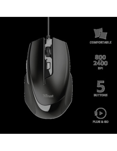 Mouse Trust Voca Comfort Mouse, negru,TR-23650 Mouse Trust Voca Comfort Mouse, negru,TR-23650