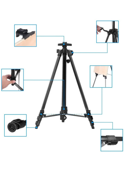 Sevalet metalic, mobil, ajustabil, max 160 cm inaltime - geanta