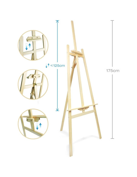 Sevalet pictura - inaltime reglabila maxim 175 cm