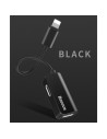 CALL37-01,ADAPTOR Incarcare si audio Baseus, 1 x Ligthning (T) la 2 x Lightning (M), lungime cablu 12 cm, negru "CALL37-01" - 69