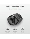 Mouse Trust Duco Dual Connect, Wireless, negru,TR-23613