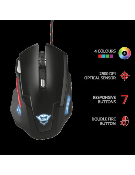 Mouse cu fir Trust GXT 111 Neebo Gaming Mouse,TR-21090