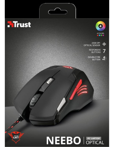 Mouse cu fir Trust GXT 111 Neebo Gaming Mouse,TR-21090