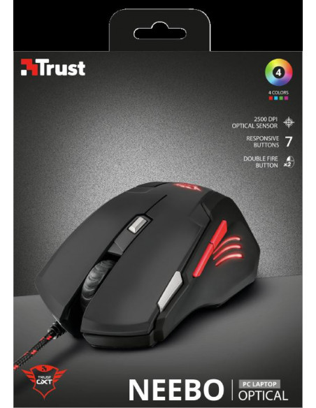 Mouse cu fir Trust GXT 111 Neebo Gaming Mouse,TR-21090