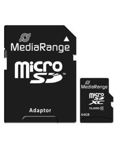 MR955,MediaRange Micro SDHC 64GB Class 10 with SD adapter "MR955" (timbru verde 0.03 lei)