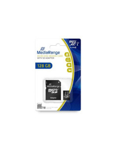 MR945,MediaRange Micro SDXC 128GB UHS-1 Class 10 with SD adapter "MR945" (timbru verde 0.03 lei)