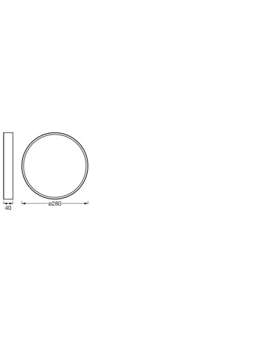 000004099854092428,ORBIS SLIM MOIA 280MM 20W 830 WT LEDV "000004099854092428" (timbru verde 0.8 lei)
