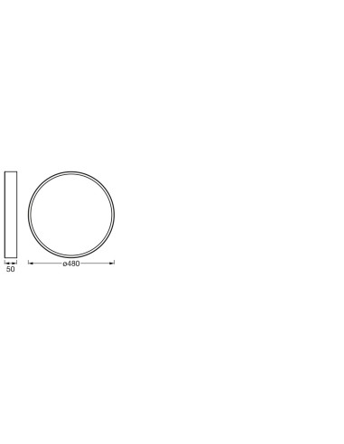 000004099854092466,ORBIS SLIM MOIA 480MM 36W 830 WT LEDV "000004099854092466" (timbru verde 0.8 lei)