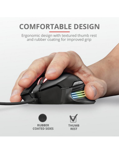 Mouse Trust GXT 940 Xidon, RGB Gaming Mouse, negru,TR-23574
