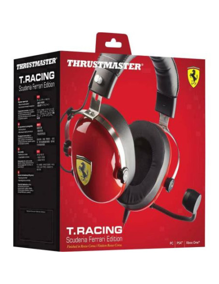 4060105,Casti Gaming Thrustmaster T.RACING Scuderia Ferrari Edition pentru PlayStation 4, Xbox, PC
