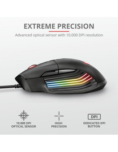 Mouse Trust GXT 940 Xidon, RGB Gaming Mouse, negru,TR-23574