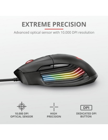 Mouse Trust GXT 940 Xidon, RGB Gaming Mouse, negru,TR-23574