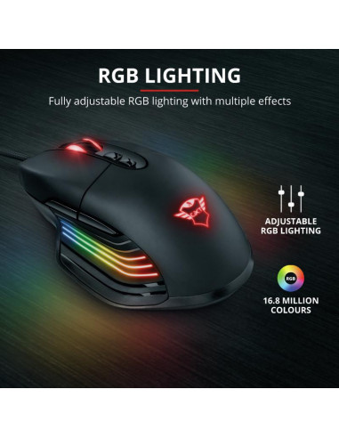 Mouse Trust GXT 940 Xidon, RGB Gaming Mouse, negru,TR-23574