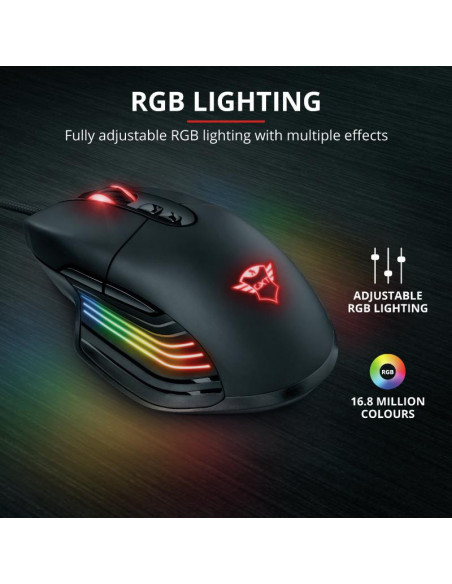 Mouse Trust GXT 940 Xidon, RGB Gaming Mouse, negru,TR-23574