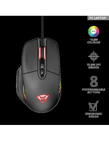 Mouse Trust GXT 940 Xidon, RGB Gaming Mouse, negru,TR-23574