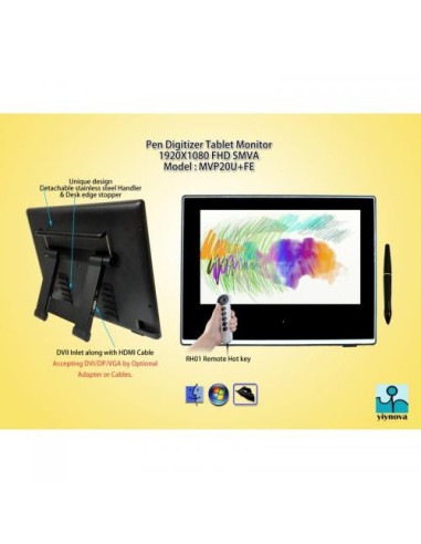 YA20HD,MONITOARE Yiynova - signage interactiv 20", LED, Full HD "YA20HD" (timbru verde 15 lei)