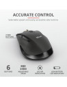 Mouse Trust Fyda, Rechargeable Wireless, negru,TR-23804