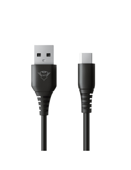 24168,Cablu de date Trust GXT 226 Play & Charge, USB - USB-C, 3m, Negru