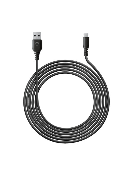 24168,Cablu de date Trust GXT 226 Play & Charge, USB - USB-C, 3m, Negru