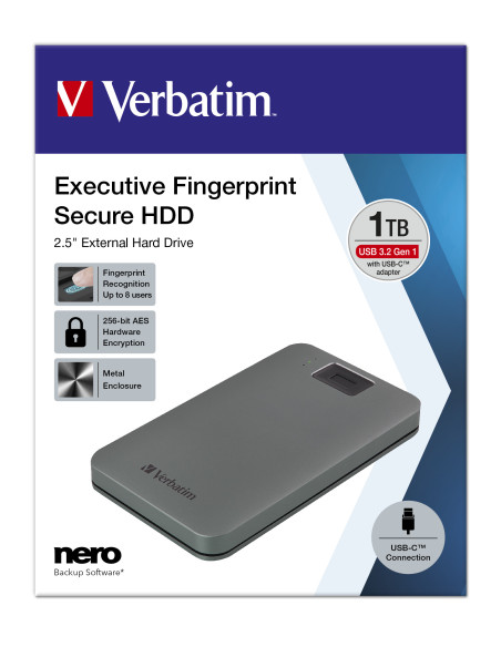 53652,Verbatim 53652, 1 TB, 2.5", 3.2 Gen 1 (3.1 Gen 1), 5400 RPM, Gri