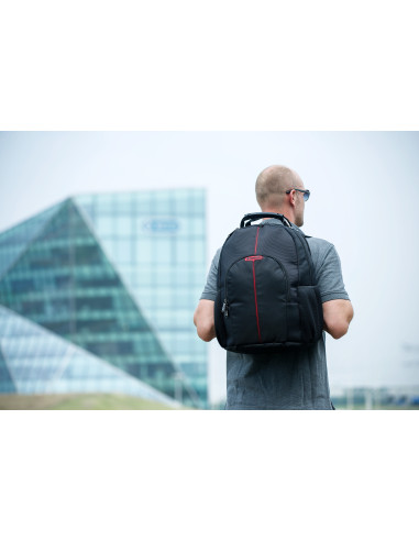49853,Rucsac Verbatim Stockholm 49853 pentru laptop de 16inch, Negru