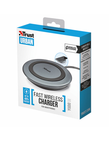 22362,Incarcator wireless Trust Yudo10, 10W, Gri