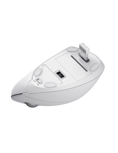 25132,Mouse Optic Trust VERTO ERGO, USB Wireless, Alb