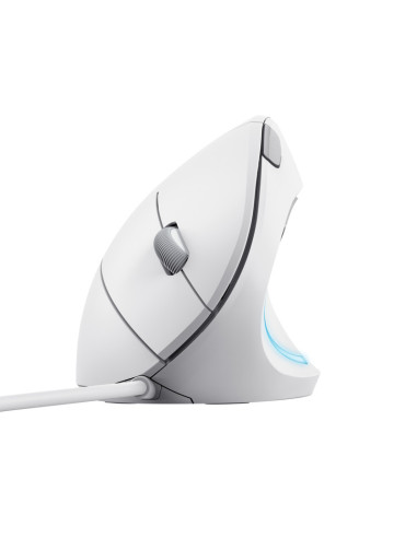 25133,Mouse Optic Trust Verto Ergo, USB, Alb