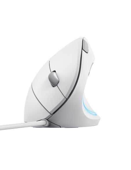 25133,Mouse Optic Trust Verto Ergo, USB, Alb