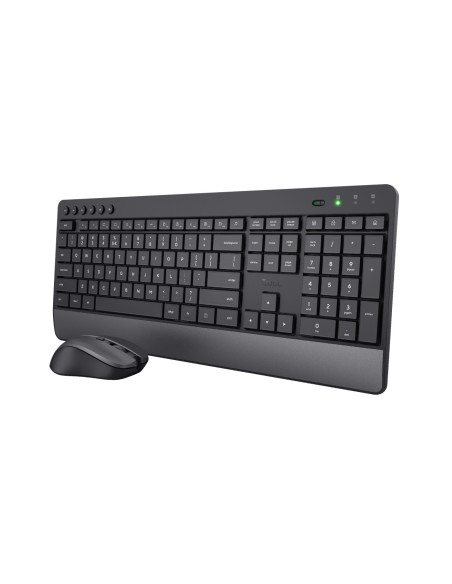 24529,Kit Wireless Trust Trezo - Tastatura, USB, Black + Mouse Optic, USB, Negru