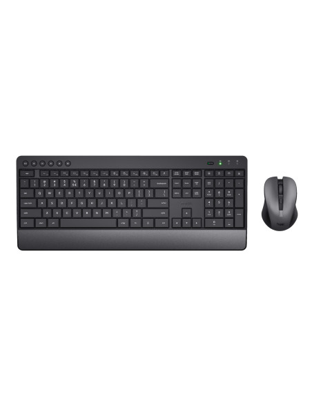 24529,Kit Wireless Trust Trezo - Tastatura, USB, Black + Mouse Optic, USB, Negru