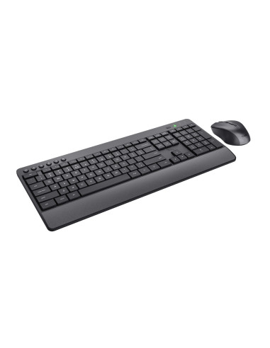 24529,Kit Wireless Trust Trezo - Tastatura, USB, Black + Mouse Optic, USB, Negru