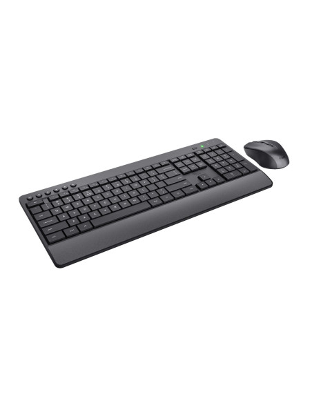 24529,Kit Wireless Trust Trezo - Tastatura, USB, Black + Mouse Optic, USB, Negru