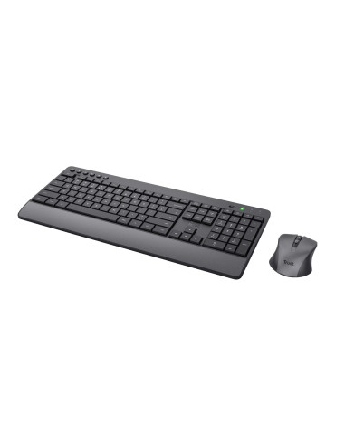 24529,Kit Wireless Trust Trezo - Tastatura, USB, Black + Mouse Optic, USB, Negru