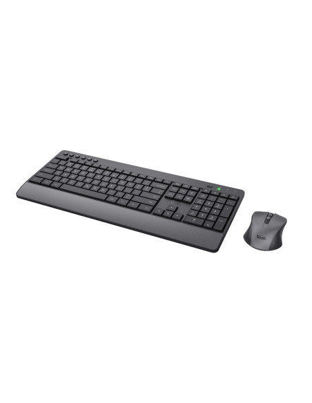 24529,Kit Wireless Trust Trezo - Tastatura, USB, Black + Mouse Optic, USB, Negru