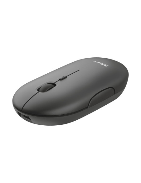 24059,Mouse Optic Trust Puck Rechargeable, USB Wireless, Negru