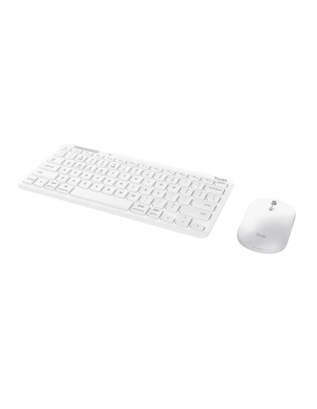 25073,Kit Wireless Trust LYRA - Tastatura Bluetooth/USB Wireless, White + Mouse Optic, USB Wireless, Alb