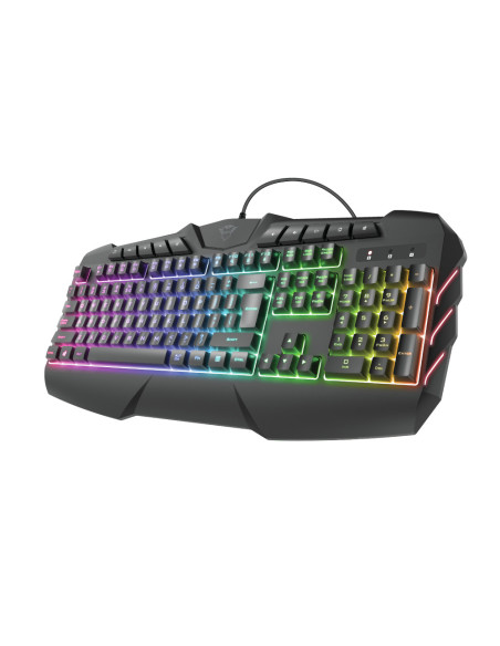 23855,Tastatura Trust GXT881, RGB LED, USB, Negru