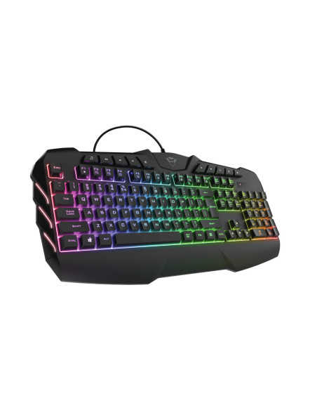 23855,Tastatura Trust GXT881, RGB LED, USB, Negru