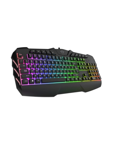 23855,Tastatura Trust GXT881, RGB LED, USB, Negru