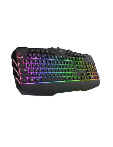 23855,Tastatura Trust GXT881, RGB LED, USB, Negru