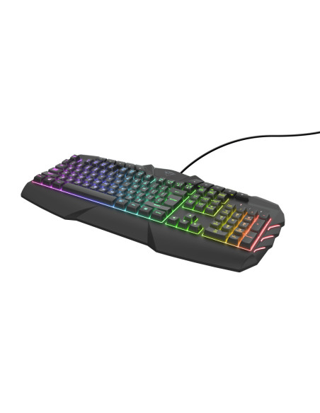 23855,Tastatura Trust GXT881, RGB LED, USB, Negru