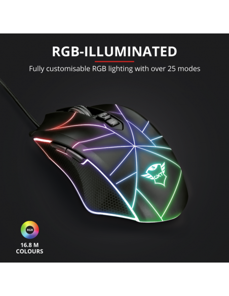 Mouse cu fir GXT 160X, Ture RGB Gaming Mouse, negru,TR-23797