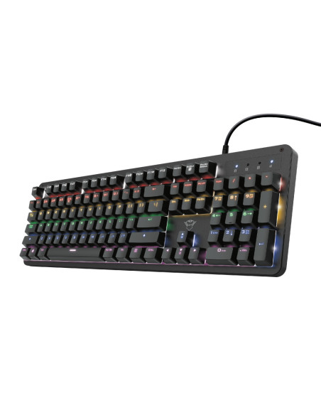 24200,Tastatura TRUST GXT 863 MAZZ, RGB KED, USB, Negru