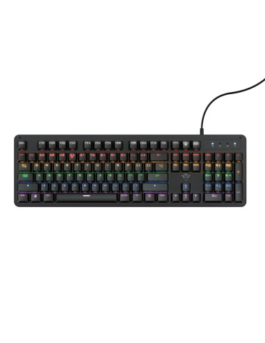 24200,Tastatura TRUST GXT 863 MAZZ, RGB KED, USB, Negru