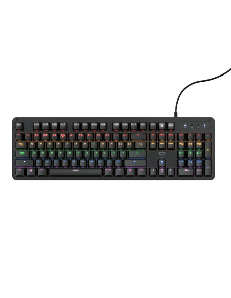 24200,Tastatura TRUST GXT 863 MAZZ, RGB KED, USB, Negru