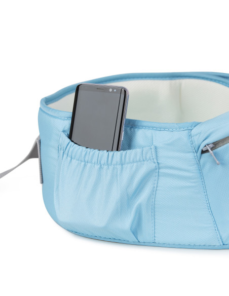JU2601-Blue,Marsupiu cu scaunel Juju HugMeTight, Albastru
